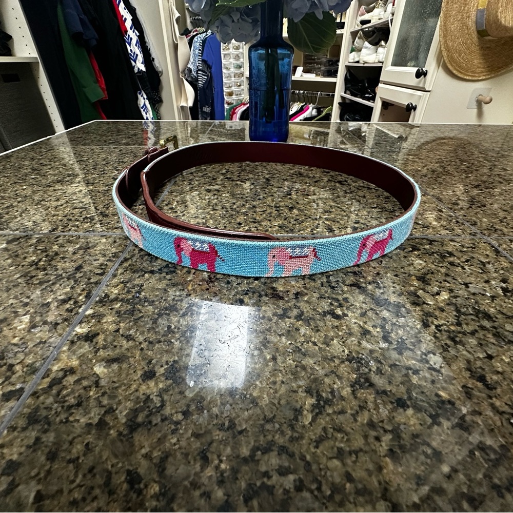 Tucker Blair - Republican- needle point belt.